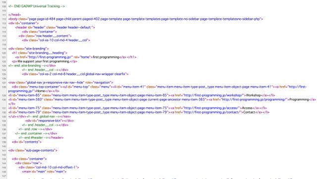 first programming